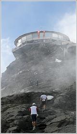 Die letzten Meter bis zum Ziel "Schilthorn"