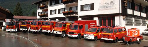 Fuhrpark der Feuerwehr Oberstdorf  im Jahr 2007
