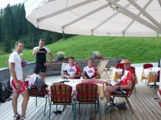 Kaffeepause in Oberlech